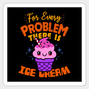 Funny Cute Kawaii Ice Cream Lover Summer Meme Sticker